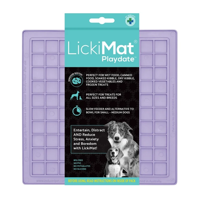 LickiMat Classic Playdate Schleckmatte – Anti-Stress & Beruhigung für ängstliche Hunde