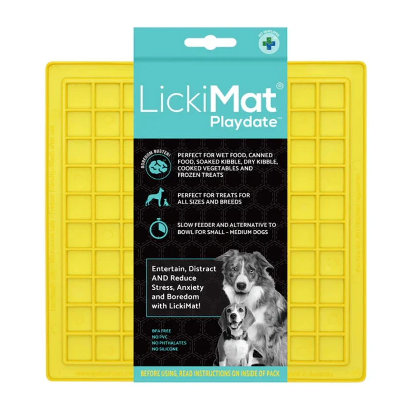 LickiMat Classic Playdate Schleckmatte – Anti-Stress & Beruhigung für ängstliche Hunde
