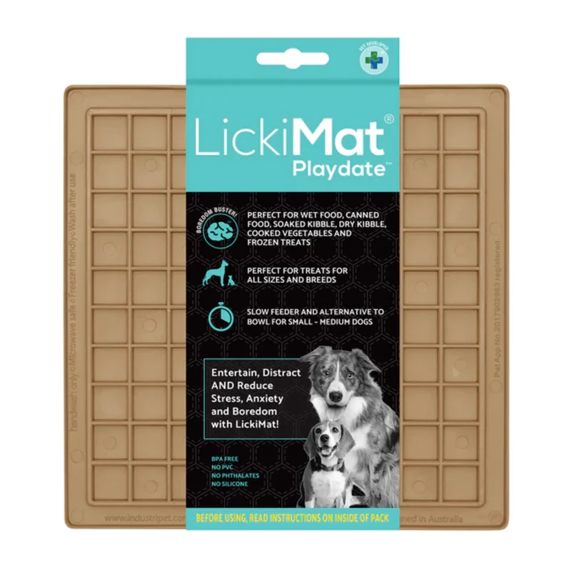 LickiMat Classic Playdate Schleckmatte – Anti-Stress & Beruhigung für ängstliche Hunde