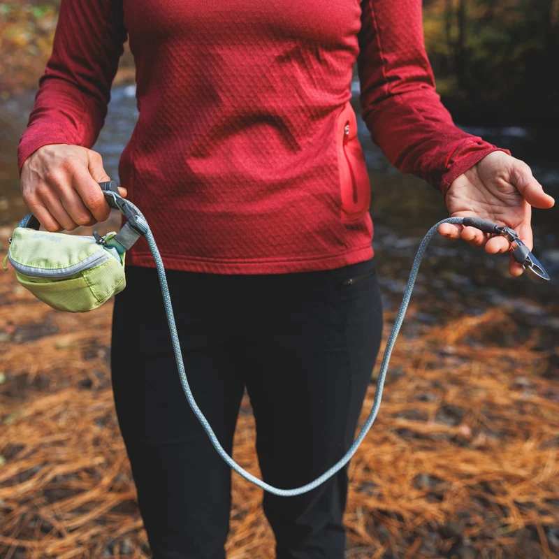Ruffwear Hitch Hiker Leash – Premium Hüftleine mit verstellbarer Seilleine für freihändiges Wandern mit aktiven Hunden