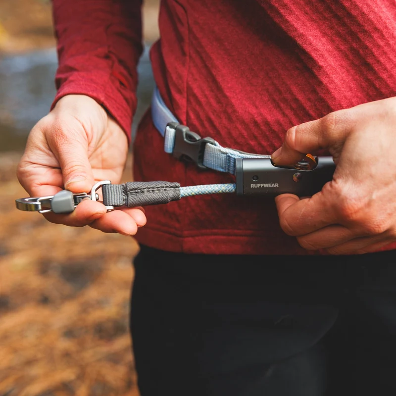 Ruffwear Hitch Hiker Leash – Premium Hüftleine mit verstellbarer Seilleine für freihändiges Wandern mit aktiven Hunden