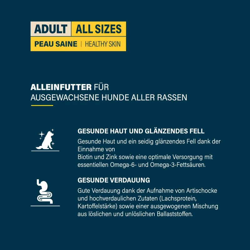 Flatazor Pro-Nutrition Prestige Adult All Sizes Healthy Skin – Premium Hundefutter für gesunde Haut, glänzendes Fell und starke Abwehrkräfte bei Allergien und Hautproblemen