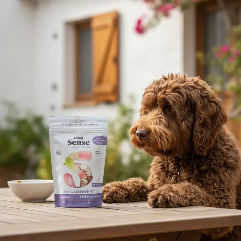Dibaq Sense Snack Perros Hipoalergénico Lubina, 8 x 100 gr