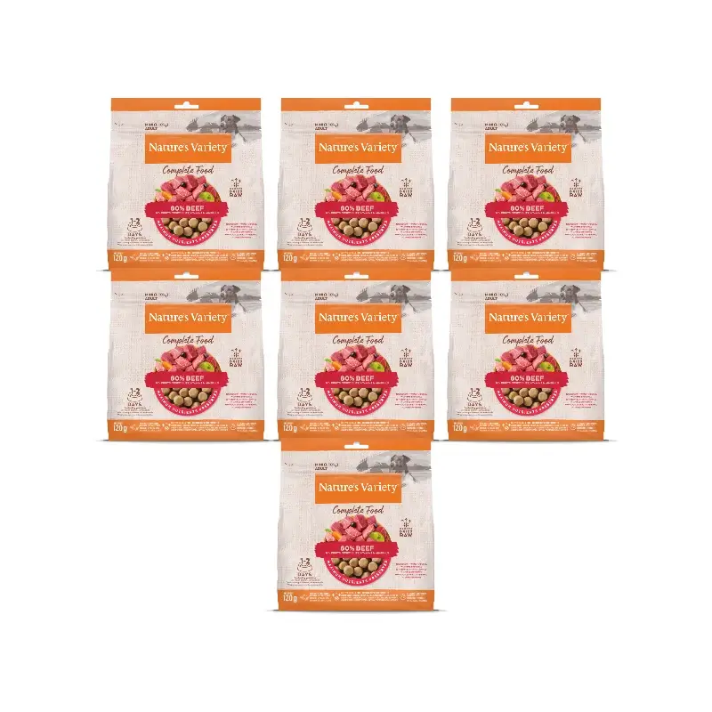 Nature'S Variety Toppers Liofilizados Para Perros, Con Pavo, Natural, 7 x 120 gr