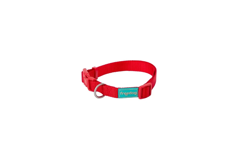 Freedog Collar Nylon Basic Rojo, 10 mm 20/35 cm