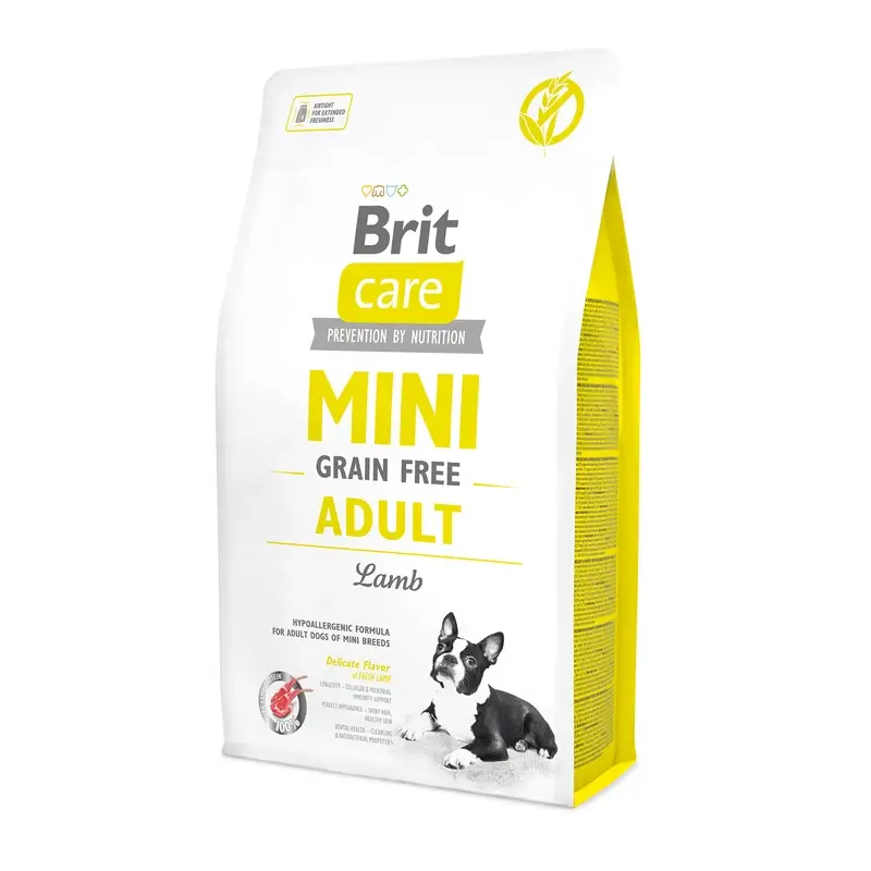 Brit Care Dog Mini Grain Free Adult Cordero 2 kilos