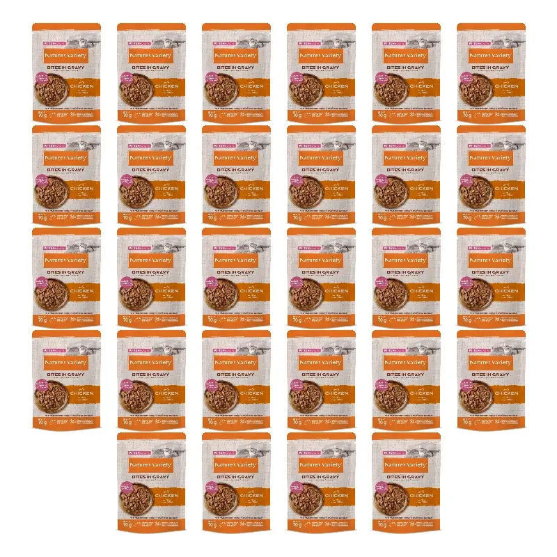 Nature'S Variety Comida Húmeda Para Gatos, Con Pollo, Single Serve, 28 x 70 gr