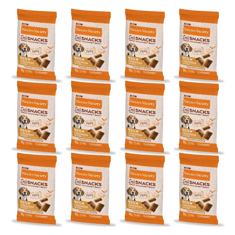 Nature'S Variety Snack Para Perros Adulto, Con Pollo Y Cerdo, Natural, 12 x 50 gr