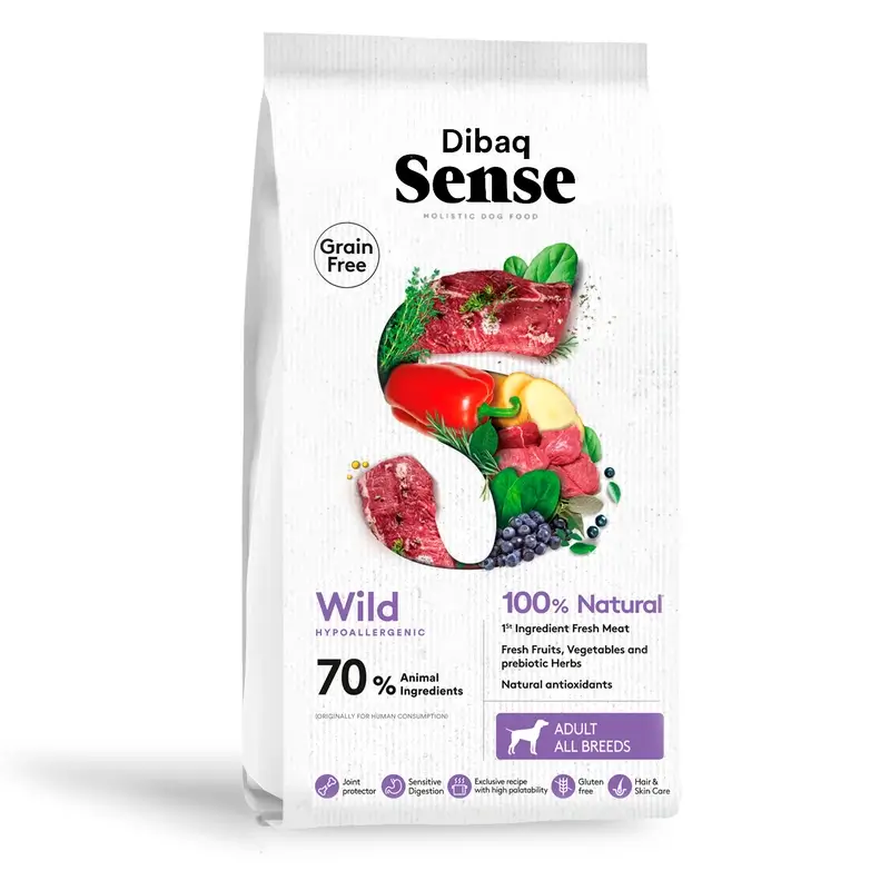 Dibaq Sense Pienso Perros Grain Free Jabalí Y Ciervo, 2 kg