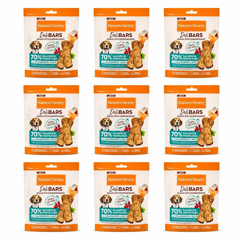 Nature'S Variety Snack Nvd Delibars Spfood Sncks Slmn 0,070Kg, 8 x 70 gr