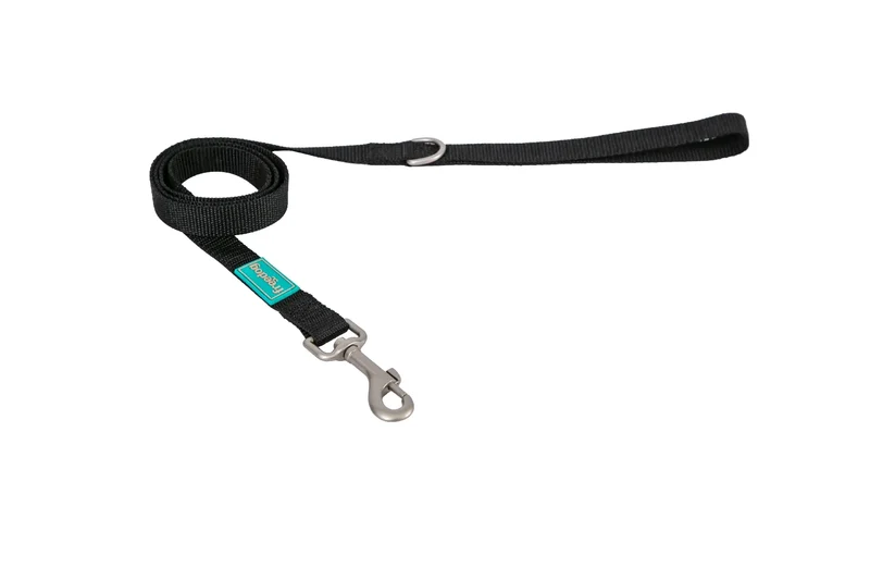 Freedog Correa Nylon Basic Negro, 15 mm 120 cm