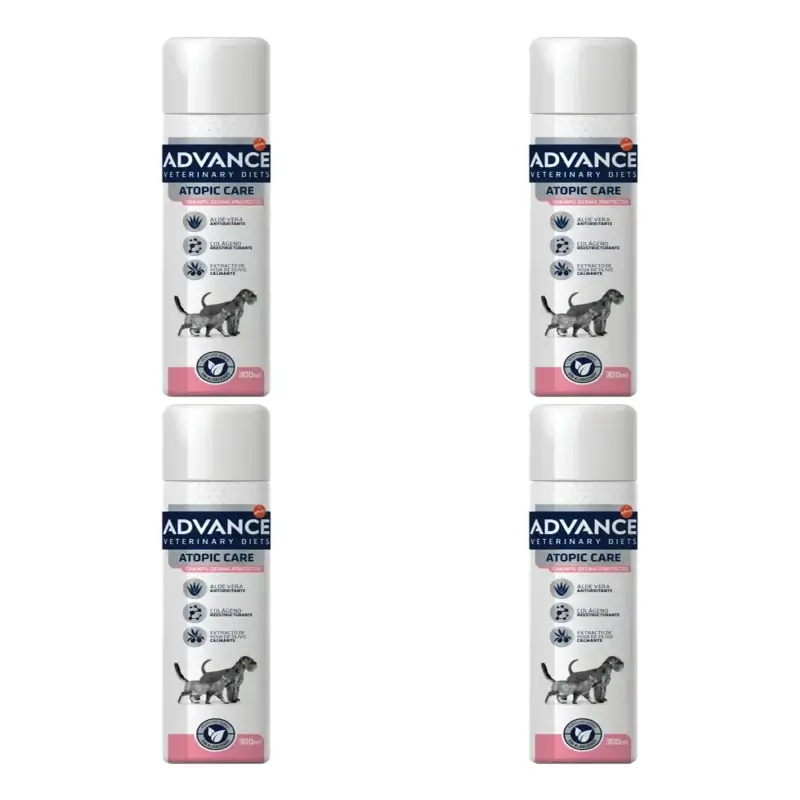 Advance Atopic Care Champú, 300 ml, pack 4