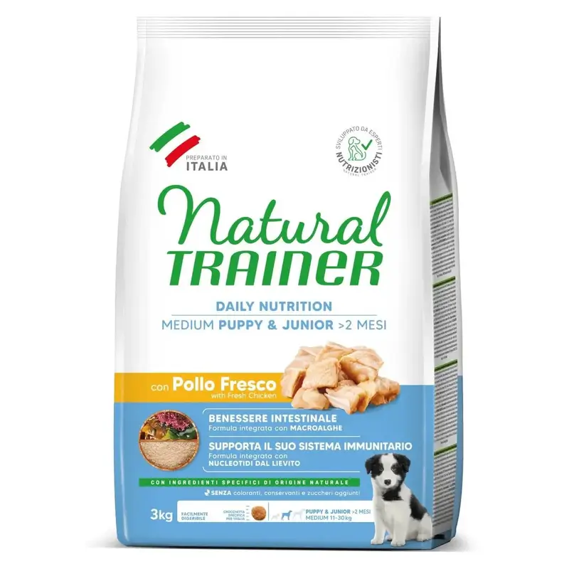Natural Trainer Pienso Nt Dog Med/Max Puppy&Jun Pollo, 3 kg