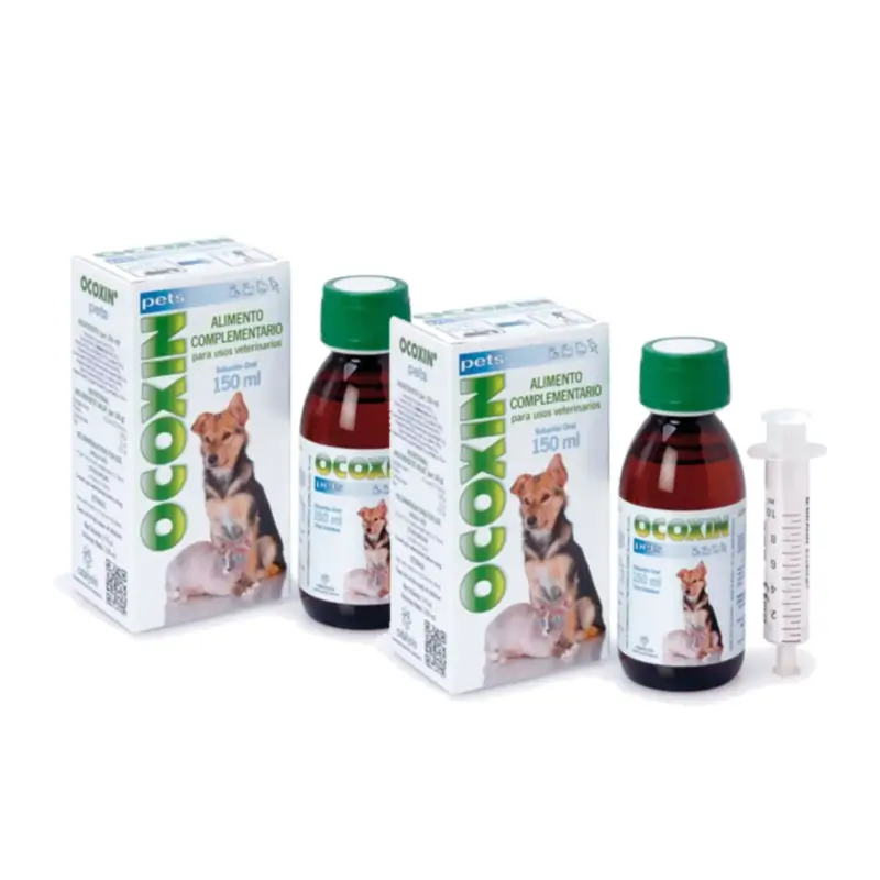 Ocoxin Pets Solución Oral Alimento Complementario Oncológico, Pack 2 x 150 ml