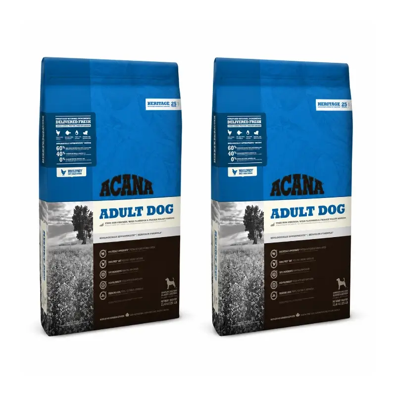 Acana Canine Adult 17Kg pienso para perros pack 2