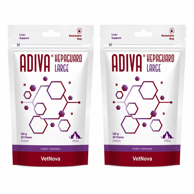 Adiva Adiva Hepaguard Large, 30 Chews , pack 2