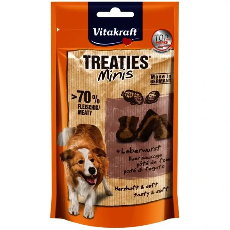 Vitakraft Treaties Minis Salmón Y Omega 3 8x48 gramos