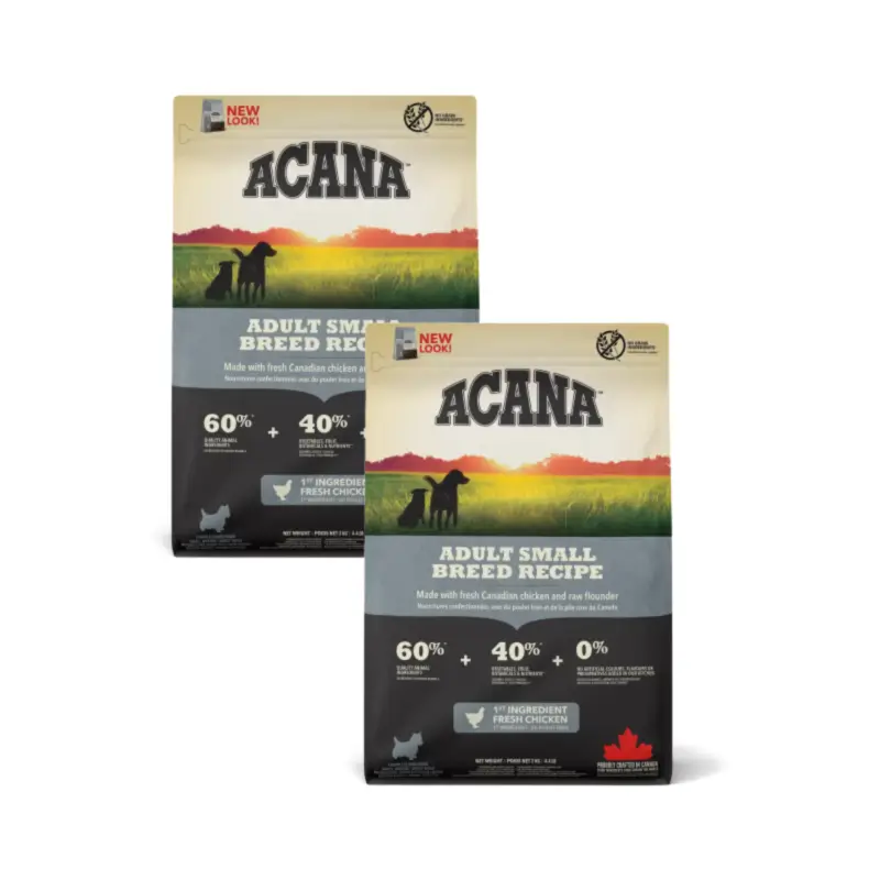 Acana Canine Adult Heritage Razas Pequeñas Pack 2 x 2Kg pienso para perros
