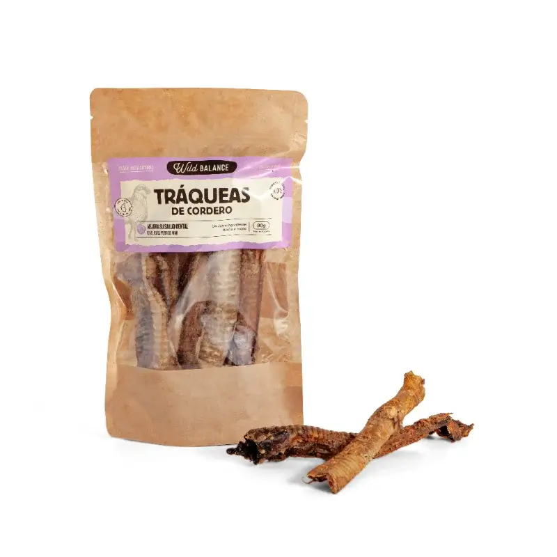 Wild Balance Tráquea de Cordero Snack Natural para Perros