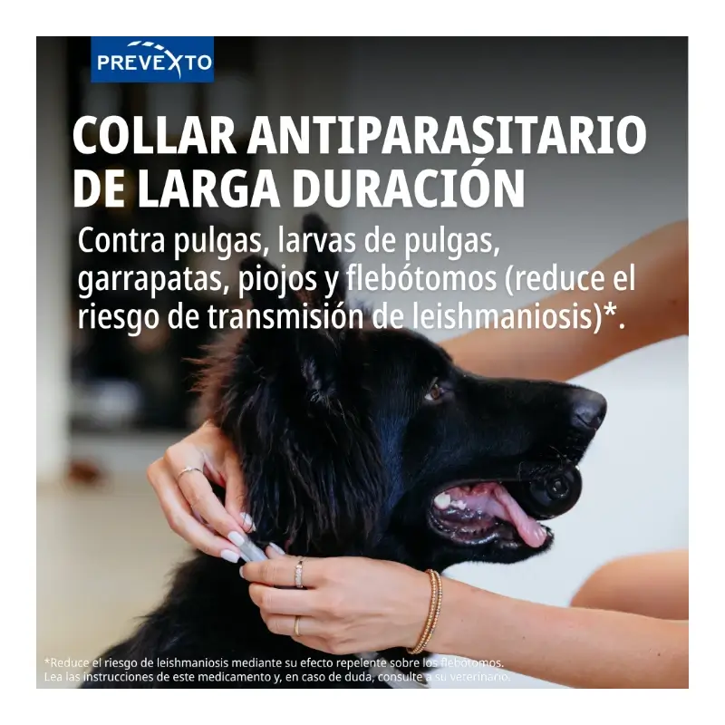 Prevexto collar antiparasitario para perros de más de 8kg, 70cm