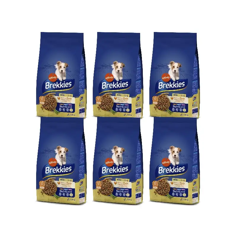 Brekkies Pienso Bed Mini Pollo, 6 x 1,5 kg