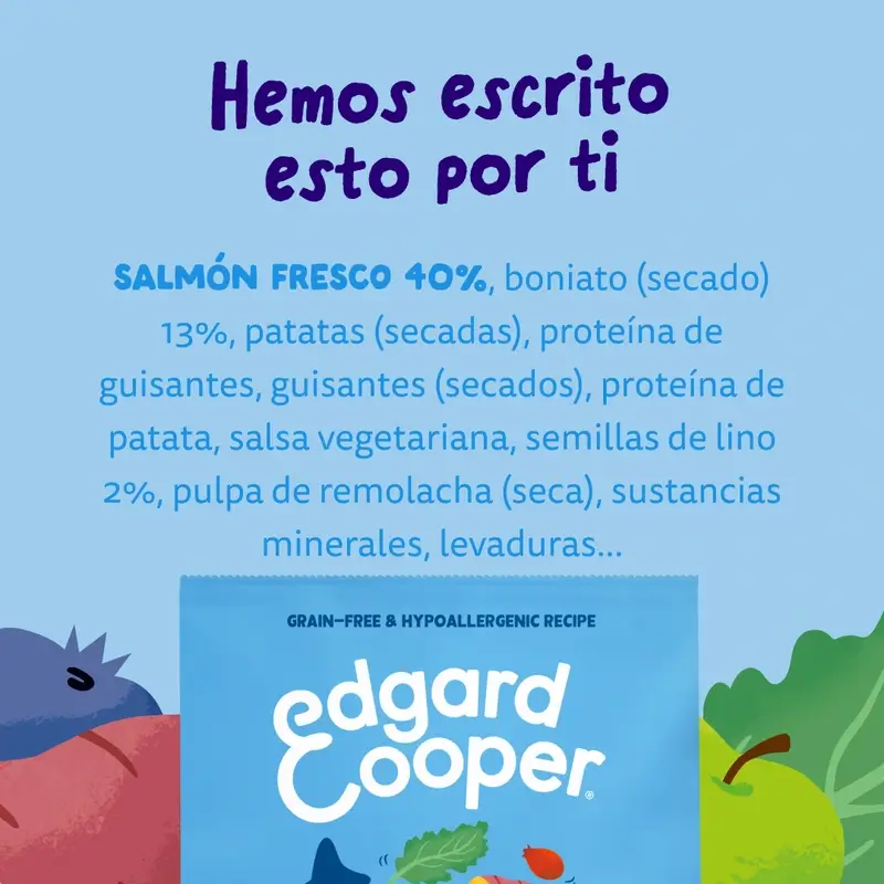 Edgard & Cooper Pienso Para Perros Adultos Mini Con Salmón Fresco , 0,7 kg