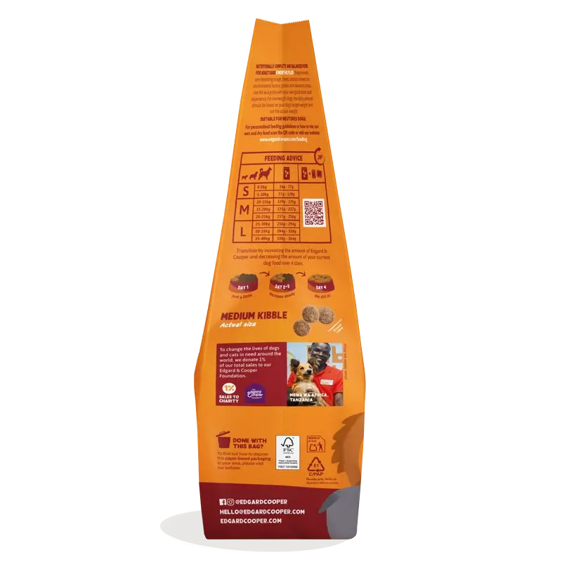 Edgard & Cooper Pienso Para Perros Adultos Medianos Con Pollo Fresco , 7 kg