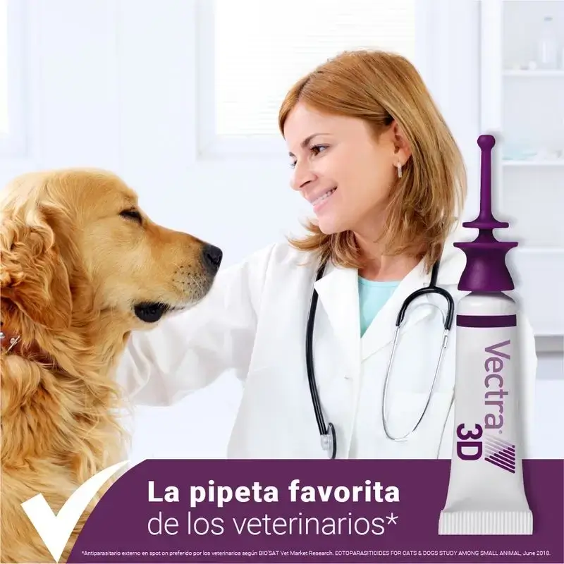 Vectra 3D Perro 1,5-4 Kg, Pack 2 x 3 Pipetas