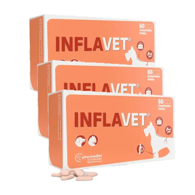 Pharmadiet Inflavet, Pack 3 x 60 Comprimidos