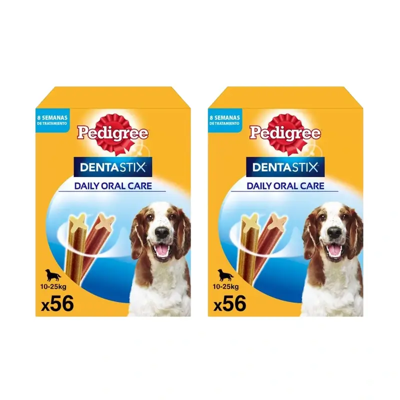 Dentastix Pedigree Pack Mediano, 2X56Uds